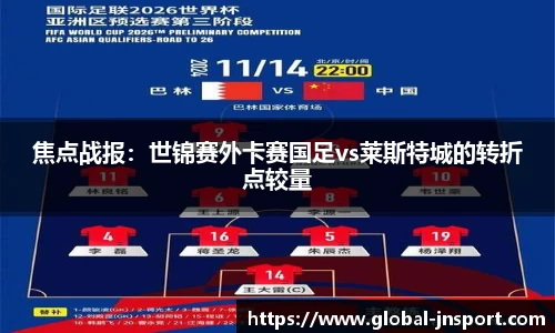 焦点战报：世锦赛外卡赛国足vs莱斯特城的转折点较量